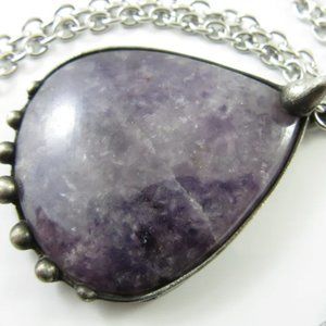 callisto jewelry serendipity - lepidolite crystal pendant